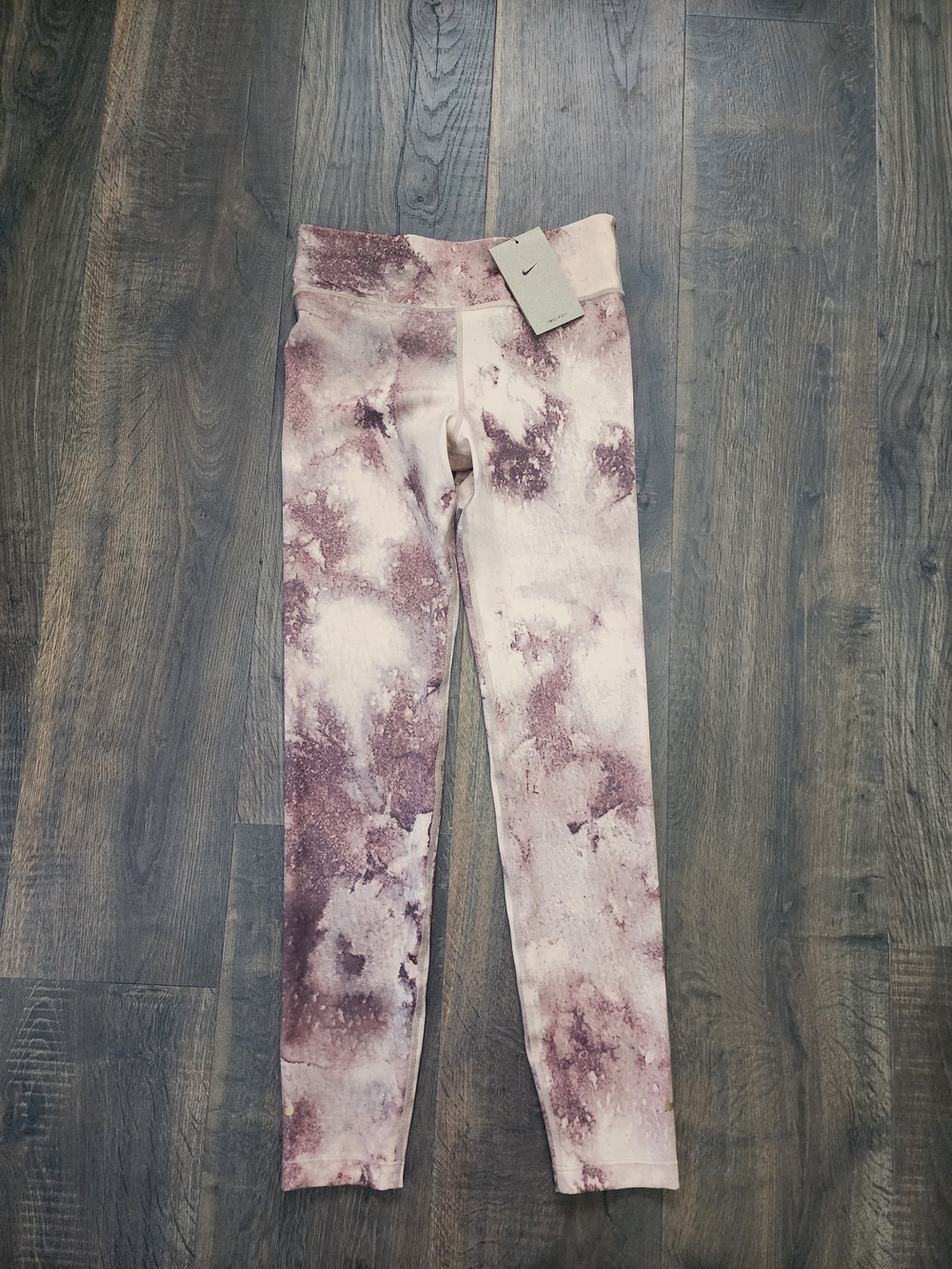 Nike Dri-FIT Marble Print Leggings - Mauve Pink